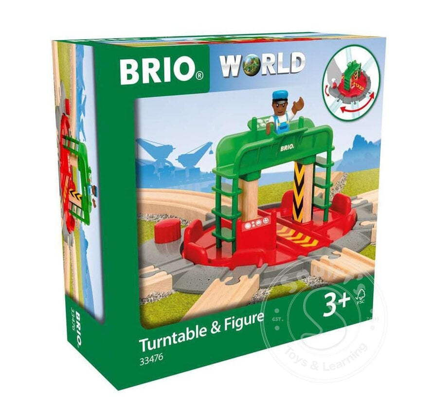 FINAL SALE - Brio Turntable & Figure (Slightly Damaged box)