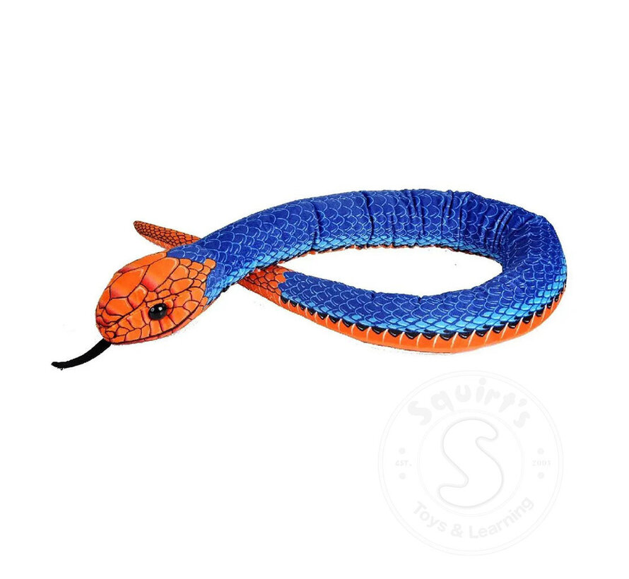 Wild Republic Blue Coral Scales Snake  54"