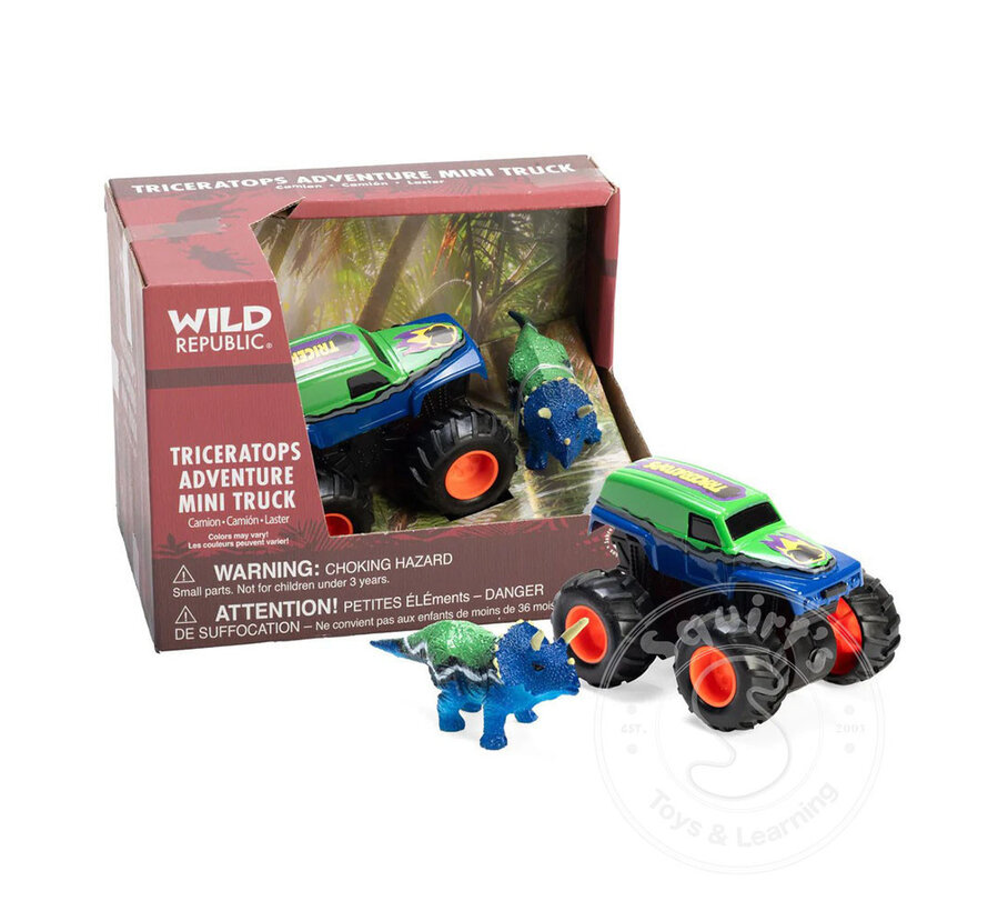 Wild Republic Adventure-Mini Truck & Triceratops