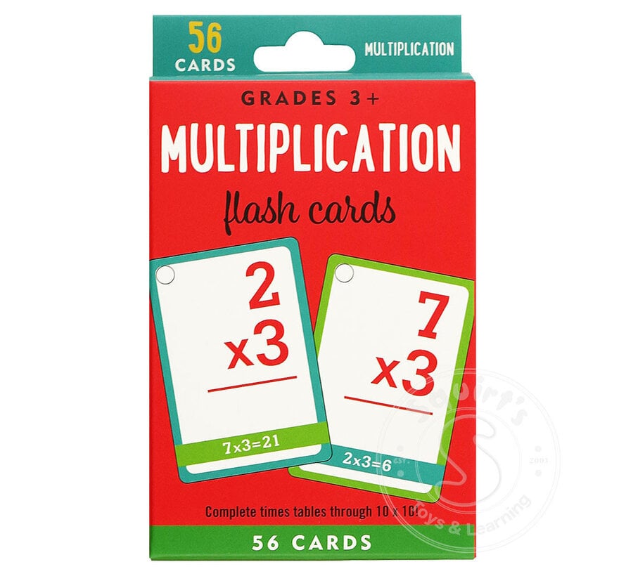 FINAL SALE Multiplication Flash Cards - Damaged Box Only