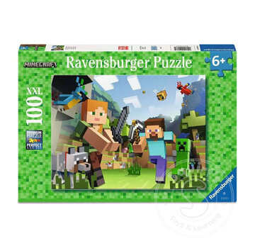 Ravensburger FINAL SALE Rav Minecraft Steve and Alex Puzzle 100pcs (Damaged Box)