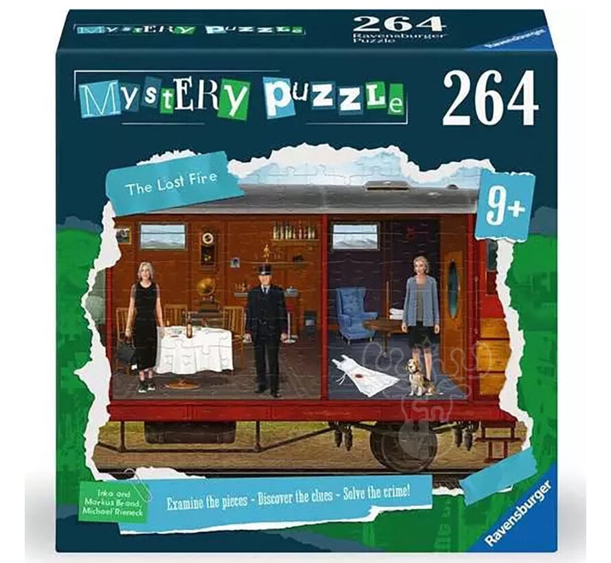 FINAL SALE Rav MYSTERY:  The Lost Fire 264 Pc Puzzle Game (Damaged Box)