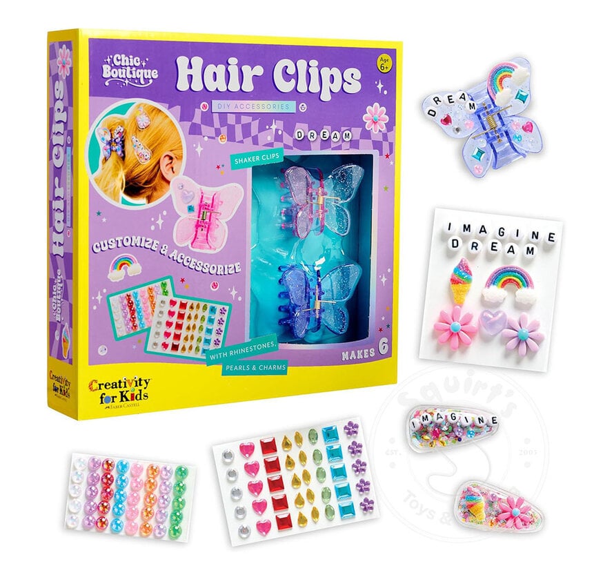 FINAL SALE: C.F.K. Chic Boutique DIY Hair Clips - Damaged Box Only