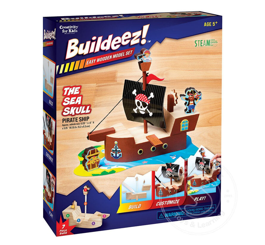 FINAL SALE Buildeez! Pirate Ship - Damaged Box Only