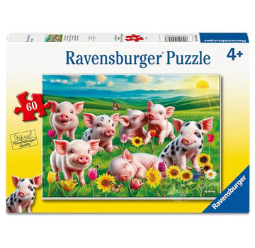 Ravensburger FINAL SALE Rav. Precious Piglets Puzzle 60pcs (Damaged Box)