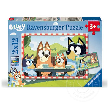 Ravensburger FINAL SALE Rav Bluey Puzzle 2 x 12pcs (Damaged Box)