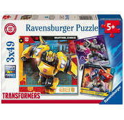 Ravensburger FINAL SALE Rav Transformers Puzzle 3 x 49pcs (Damaged Box)