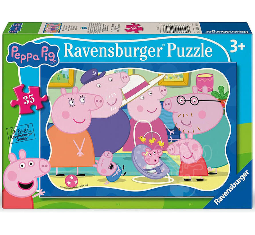 FINAL SALE Rav Peppa Pig My Family Puzzle 35pcs (Damaged Box)
