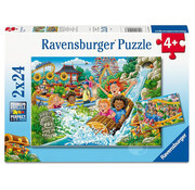 Ravensburger Ravensburger Amusement Park Puzzle 2 x 24pcs