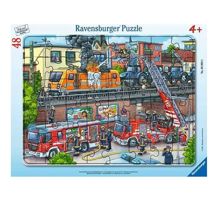 Ravensburger Firetruck Rescue Tray Puzzle 48pcs