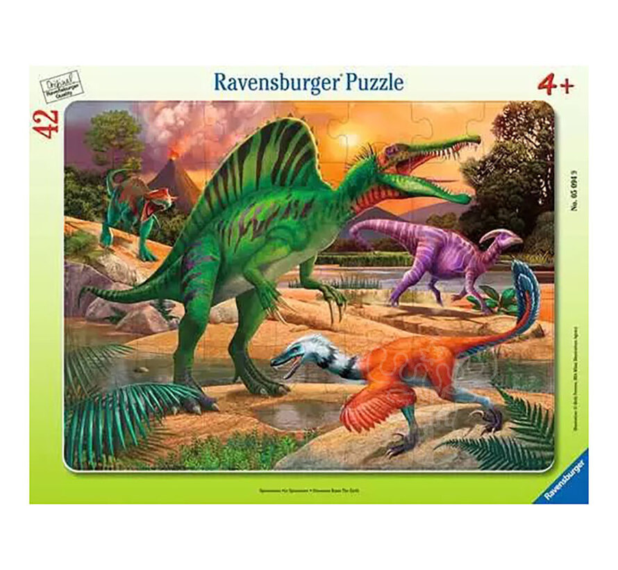 Ravensburger Dinosaurs Roam the Earth Tray Puzzle 42pcs