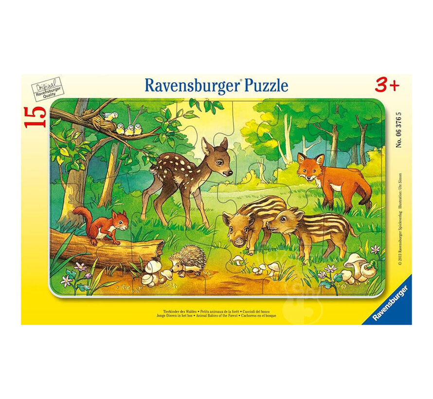 Ravensburger Baby Animals in the Meadow Tray Puzzle 15pcs