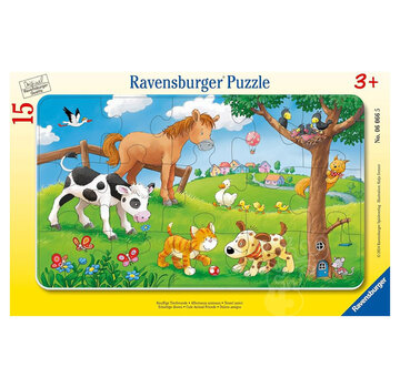 Ravensburger Ravensburger Cute Animal Friends Tray Puzzle 15pcs