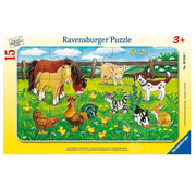 Ravensburger Ravensburger Farm Animals in the Meadow  Tray Puzzle 15pcs