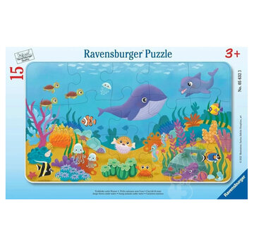 Ravensburger Ravensburger Young Animals Under Water  Tray Puzzle 15pcs