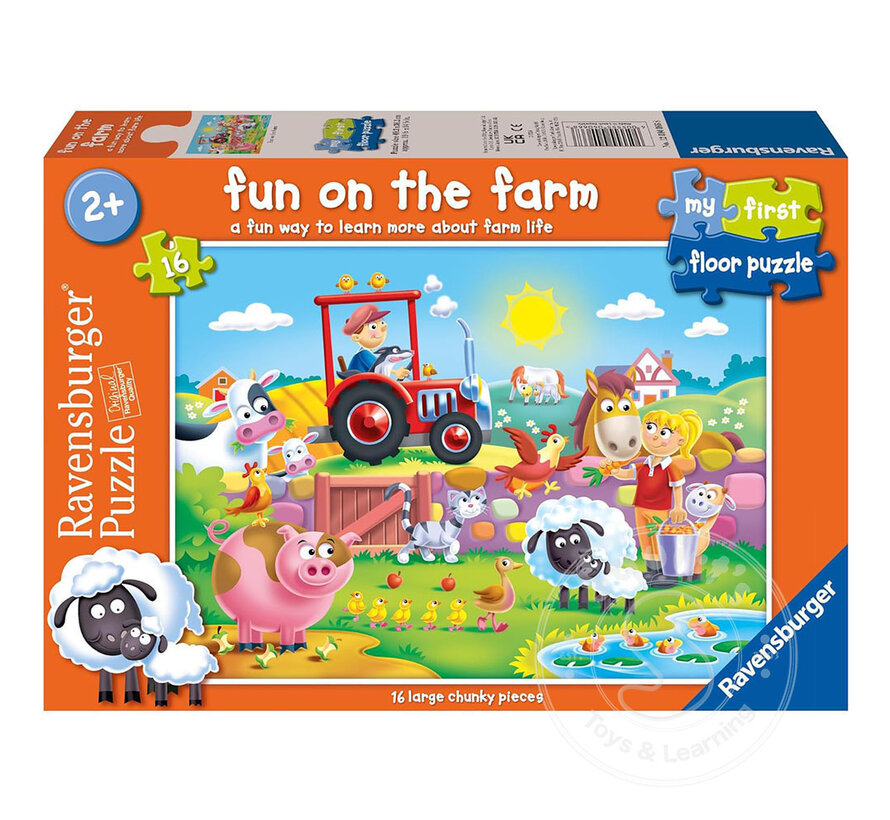 Ravensburger My First Puzzles: Fun on the Farm  - Floor Puzzle 16pcs