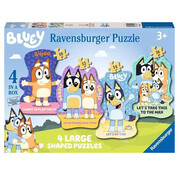 Ravensburger Ravensburger Bluey 4 Large Shaped Puzzles