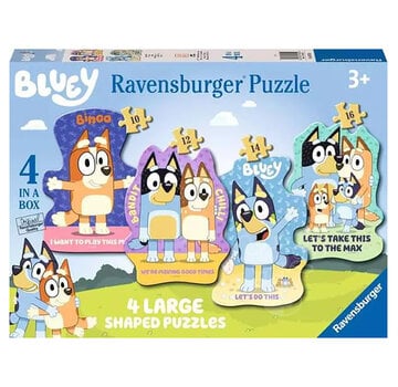 Ravensburger Ravensburger Bluey 4 Large Shaped Puzzles