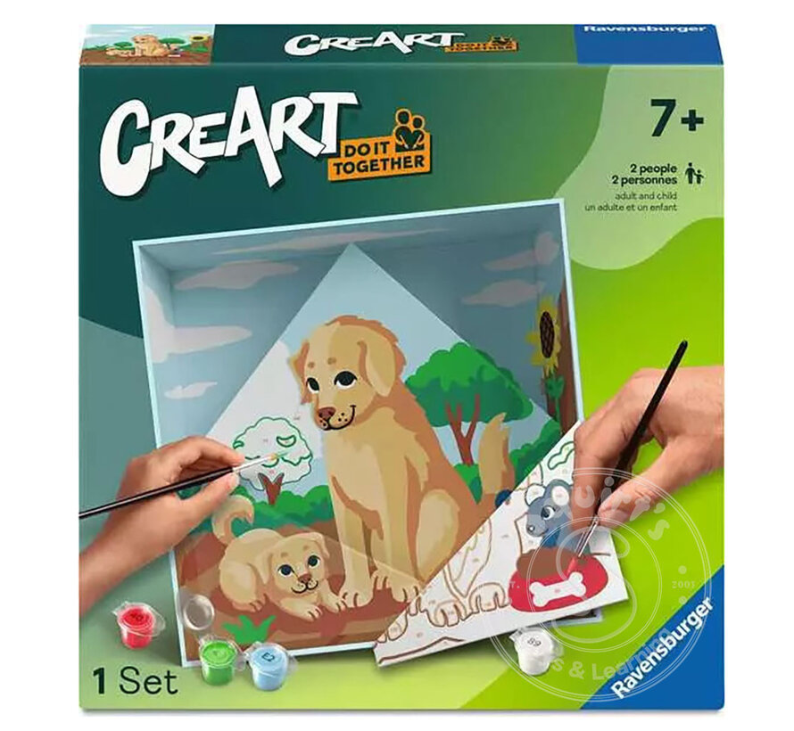 CreArt Paint by Numbers: Do-It-Together - Dog
