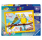 CreArt Paint by Numbers -Lovely Budgies