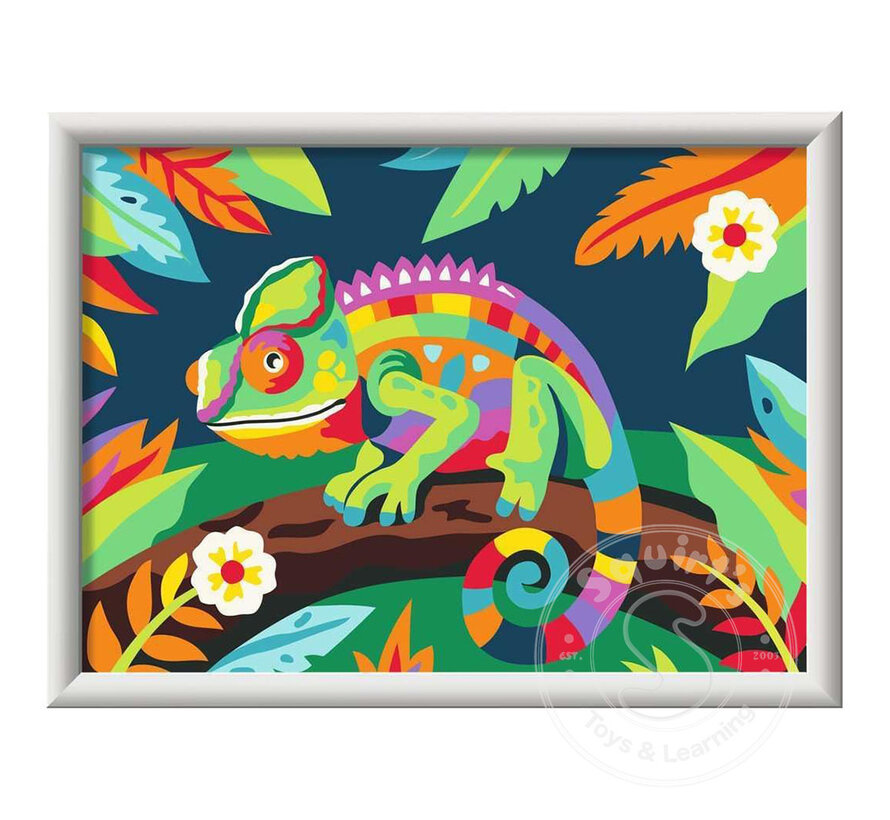 CreArt Paint by Numbers - Colourful Chameleon