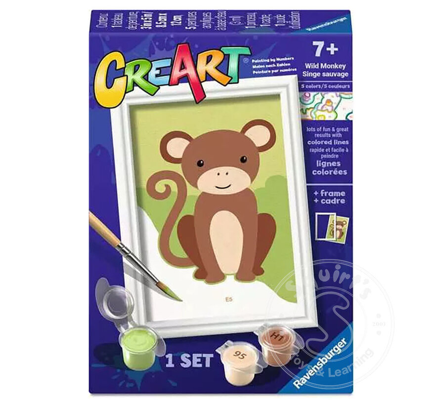 CreArt Paint by Numbers - Wild Monkey