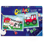 Ravensburger CreArt Junior: Paint by Numbers - Farm