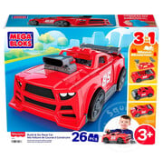 Mega Bloks Build & Go Race Car Block Toy with Rolling Wheels