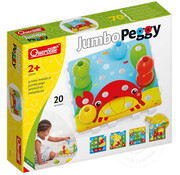 Quercetti Jumbo Peggy - 20 Pcs