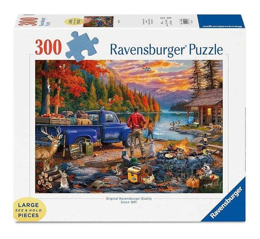 FINAL SALE Rav Sunset Lake Large Format Puzzle 300pcs (Damaged Box)