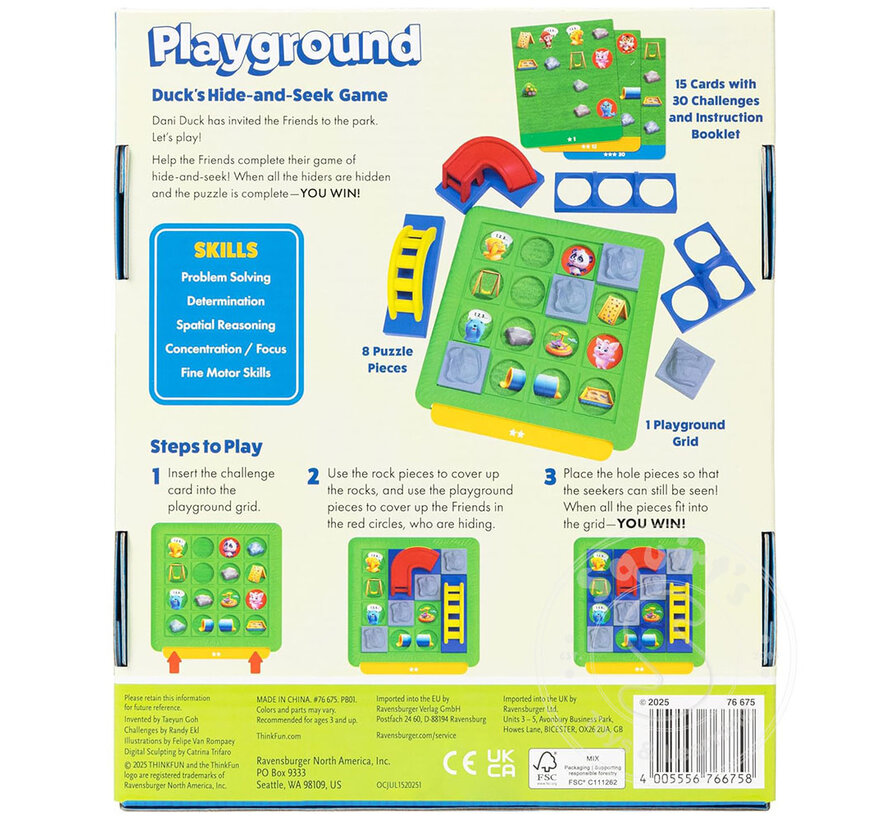 ThinkFun Friends: Playground - Jr Logic Game