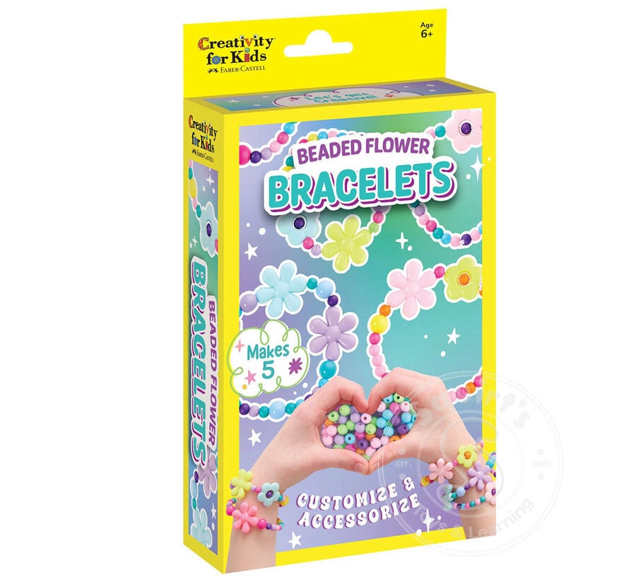 Creativity for Kids Mini Kit Beaded Flowers Bracelet