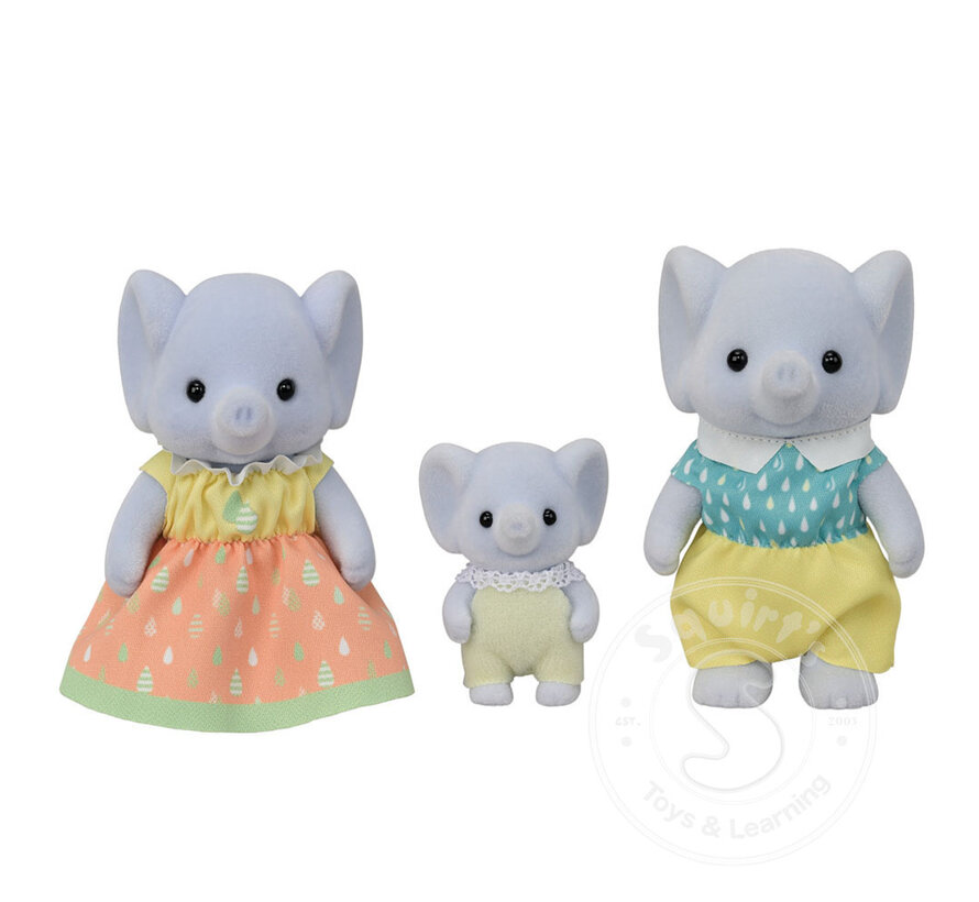 Calico Critters Elephant Family Trio