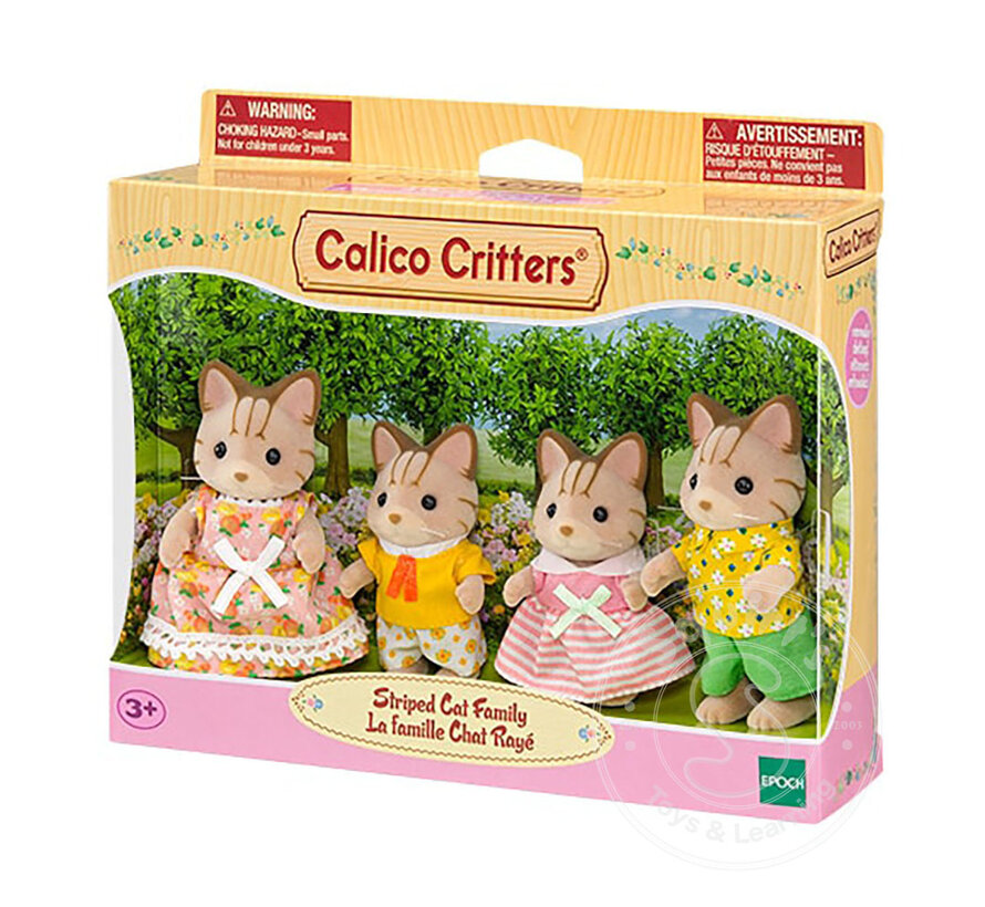Calico Critters Striped Cat Family