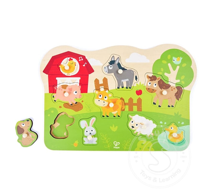 Hape Farm Peg Puzzle