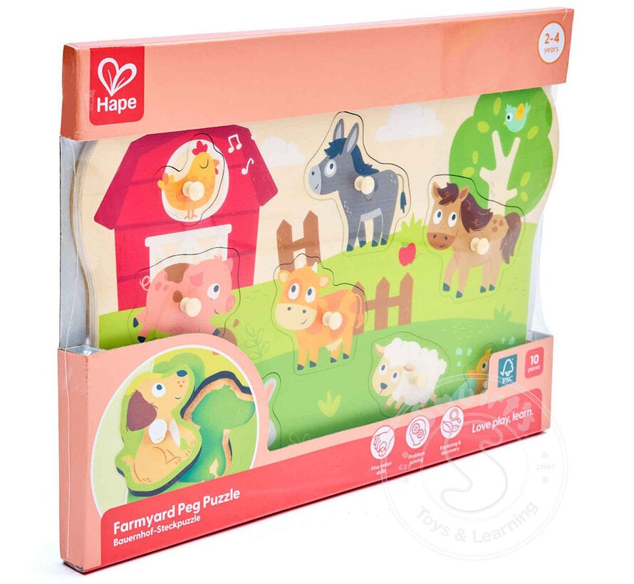 Hape Farm Peg Puzzle