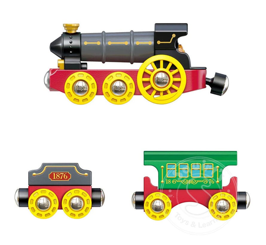Hape Retro Steam Train with Lights & Sounds