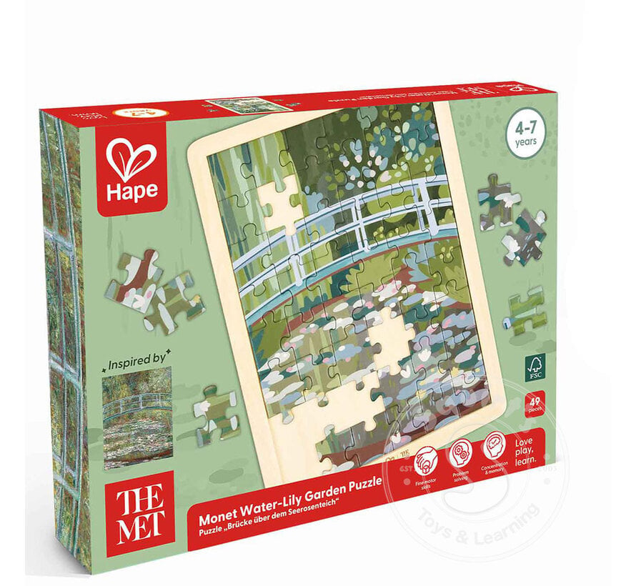 Hape The Met: Monet Water-Lily Garden Puzzle
