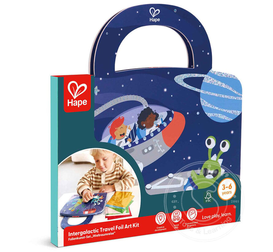 Hape Intergalactic Travel Foil Art Kit