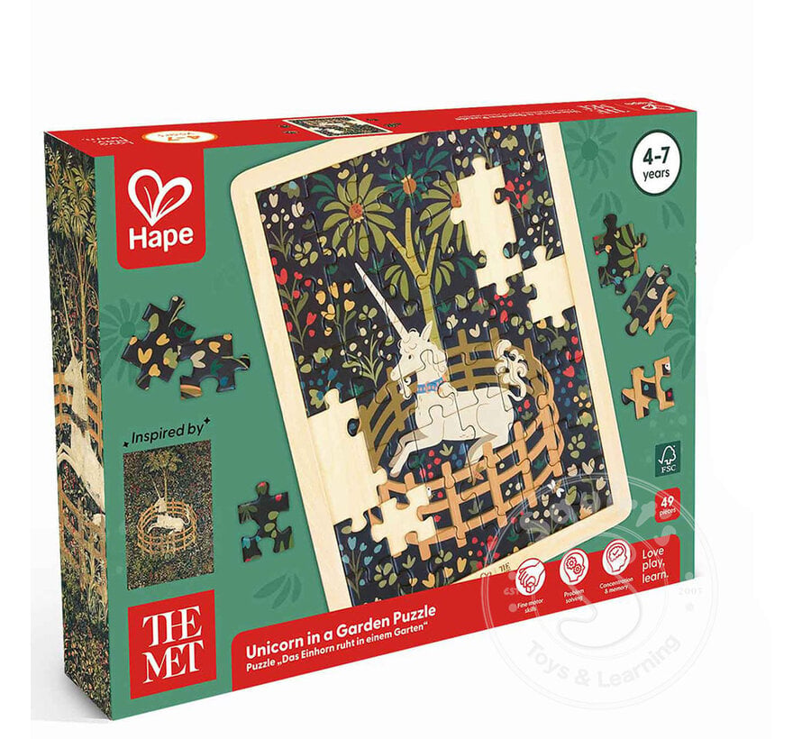 Hape - The Met: Unicorn in a Garden Puzzle
