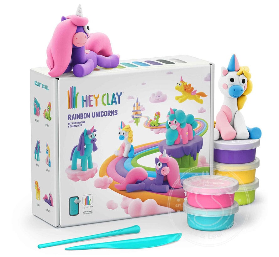 Hey Clay - Rainbow Unicorns (15 cans)