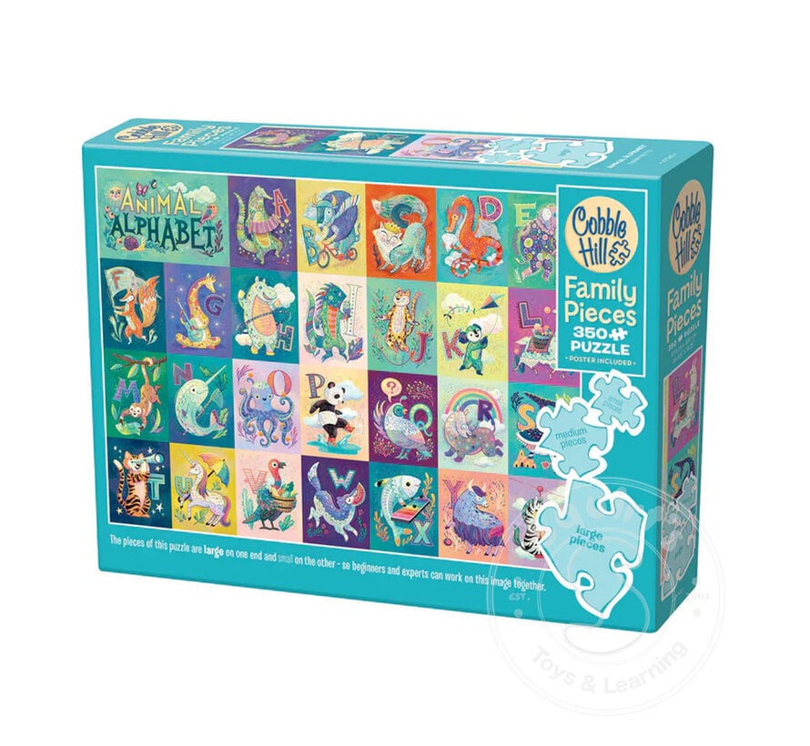 Cobble Hill Animal Alphabet Family Puzzle 350pcs
