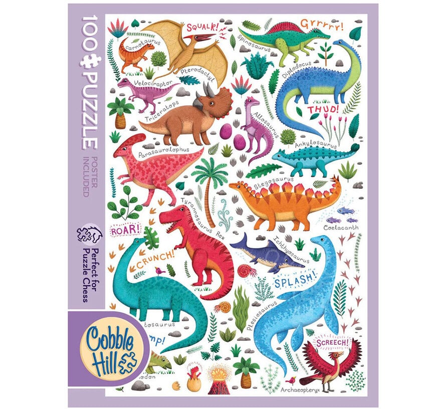 Cobble Hill Rawr! Puzzle 100pcs