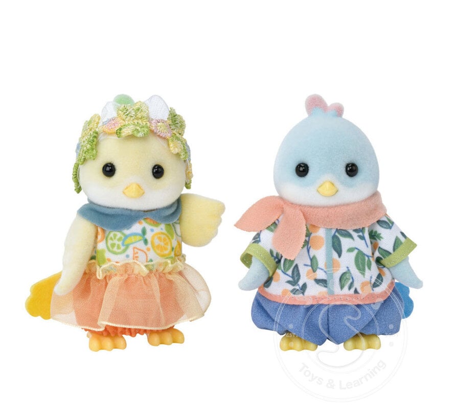 Calico Critters Citrus Bird Family