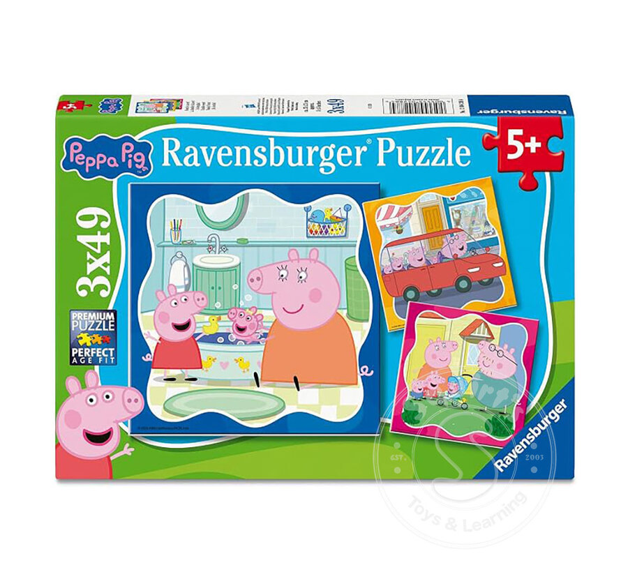 Ravensburger Peppa Pig Puzzle 3 x 49pcs
