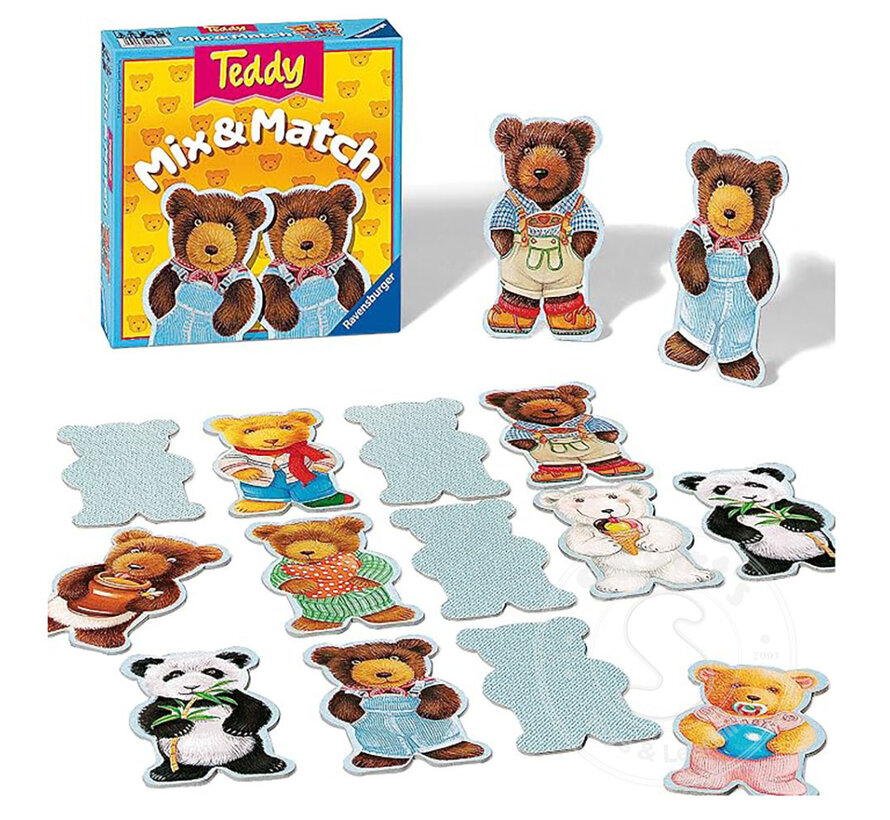 Teddy Mix & Match Memory Game