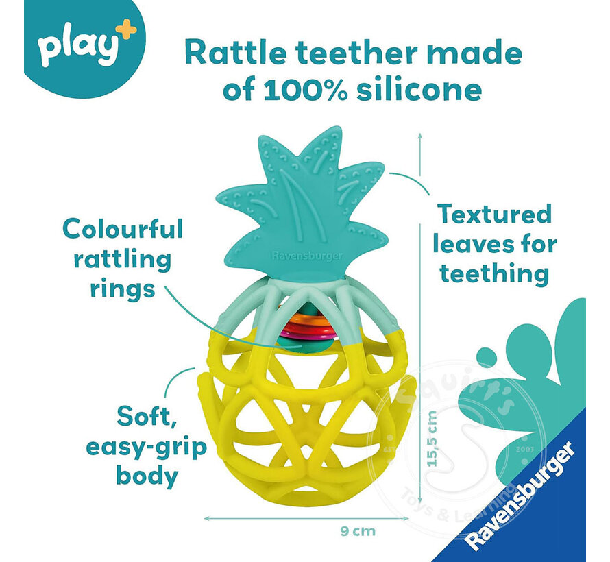 FINAL SALE Rattle Teether: Pineapple (Damaged Package Only)
