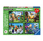 FINAL SALE Ravensburger Minecraft Puzzle 4 x 100pcs (Damaged Box Only)