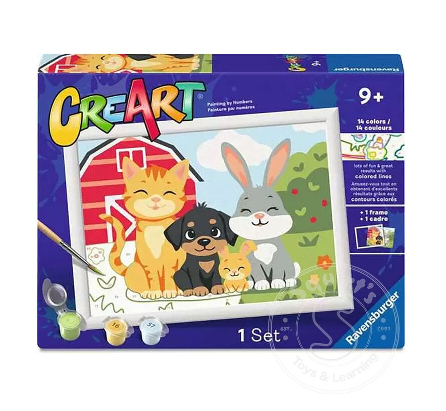 CreArt Paint by Numbers -  Animal Parade