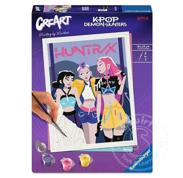 Ravensburger FINAL SALE CreArt Paint by Numbers -  KPop Demon Hunters (Damaged Box Only)